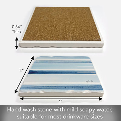 Ocean Tides Single Tumbled Tile Coaster Create Your Own Collection