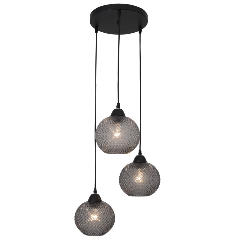 3 - Light Cluster Pendant, Grey