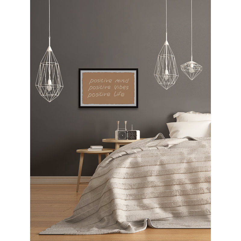 Positive Mind - Single Picture Frame Print, 20cm H x 30cm W x 3.81cm D