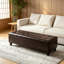 Banc de style contemporain, banc capitonné, banc de rangement pour repose-pieds