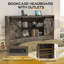 Structure de grand lit en bois Tryston Sherell, gris rustique-1351001946-1351001947