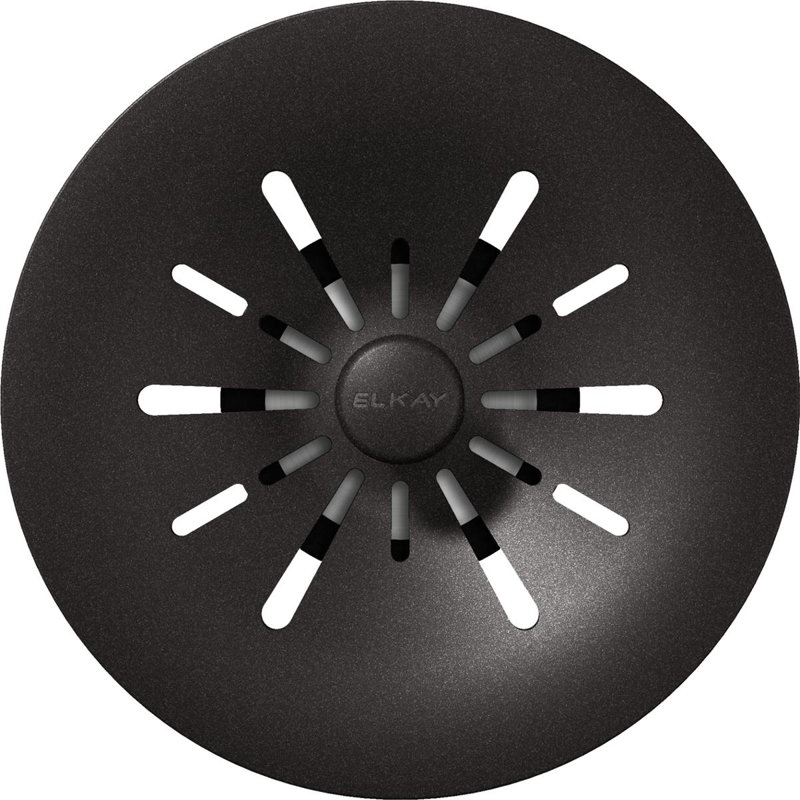 Perfect Removable Basket Strainer Kitchen Sink Drain, Black