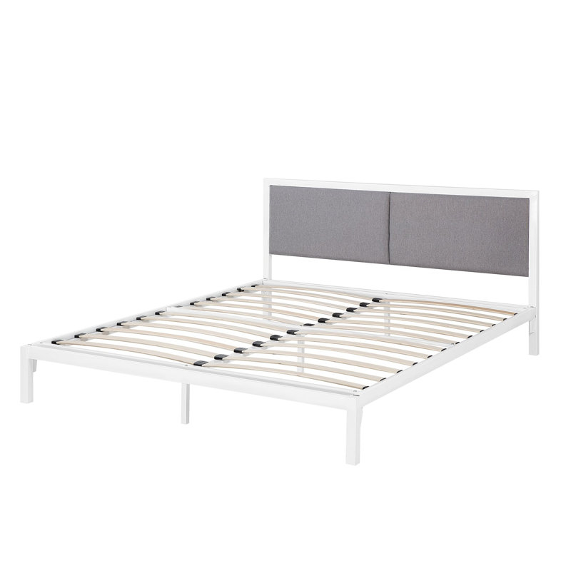 Primmer Upholstered Bed, Super King (6'), White