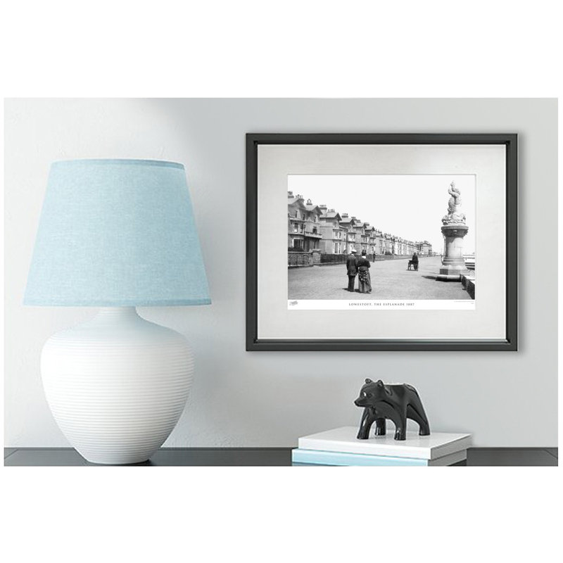 Lowestoft, The Esplanade 1887 by Francis Frith - Single Picture Frame Print, 40cm H x 50cm W x 2.3cm D