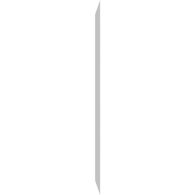 Rectangle Surface Mount Non-Functional Standard Frame PVC Gable Vent, 40" H x 20" W