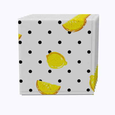 100% Cotton Polka Dots Square Napkin