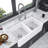 Farmhouse Apron Front Kitchen Sink Double Bowl
