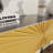 Mordern 39.4" Black & Gold Console Table with Storage Wood Entryway Table with 2 Drawers