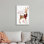 «Season's Greetings Deer», reproduction d'art textuel sur toile