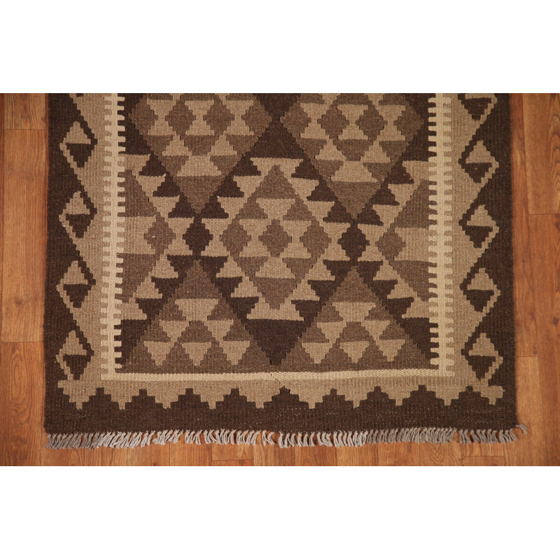 Kilim Reversible Wool Area Rug 3x5