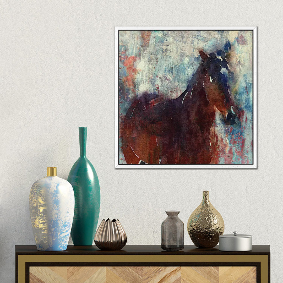 Leinwandbild Wild Brown Horse von Irena Orlov