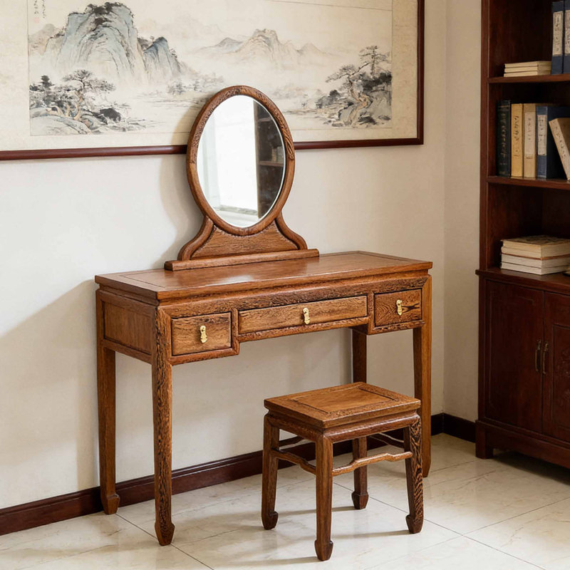 Nouvelle coiffeuse avec rangement de style chinois