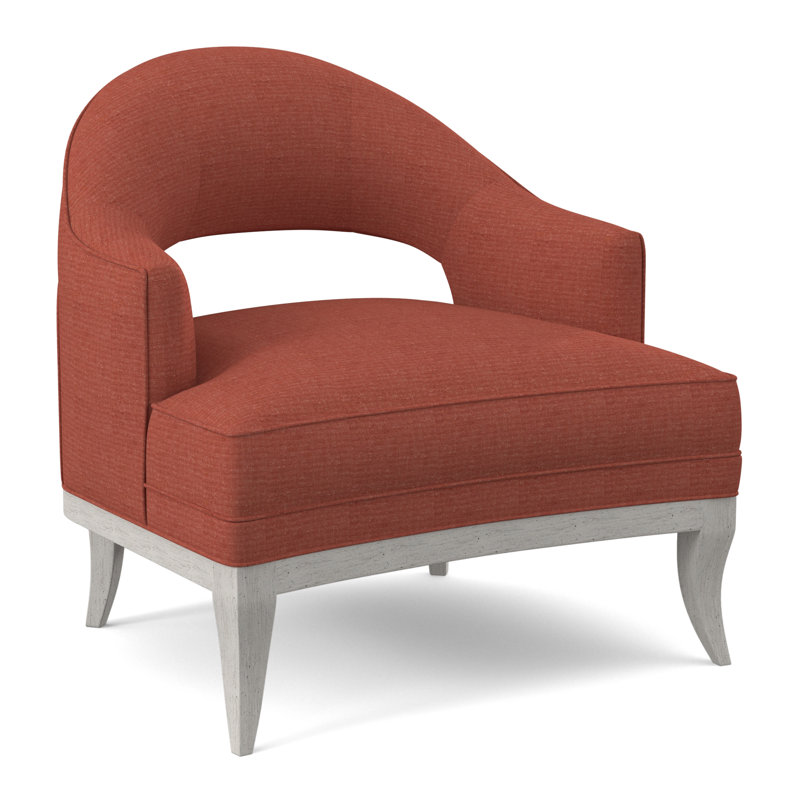 Mariposa Upholstered Armchair, Bisque, Kinsley Sky Viscose