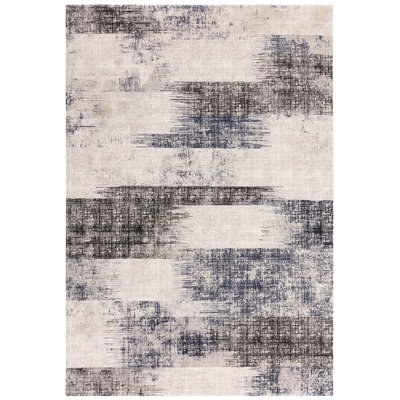 Abrienne Soft Lines Blue/Grey/Black Rug