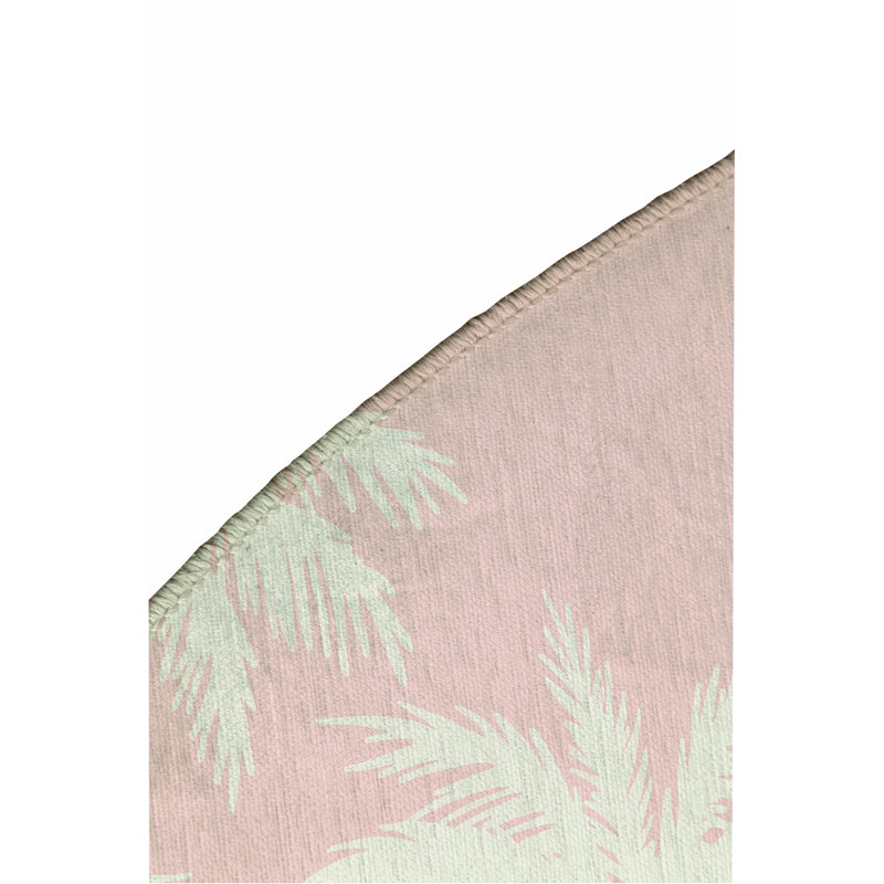 Tapis d'extérieur Palm, Rond 5 pi