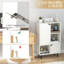 96cm H x 60cm W Metal Bookcase