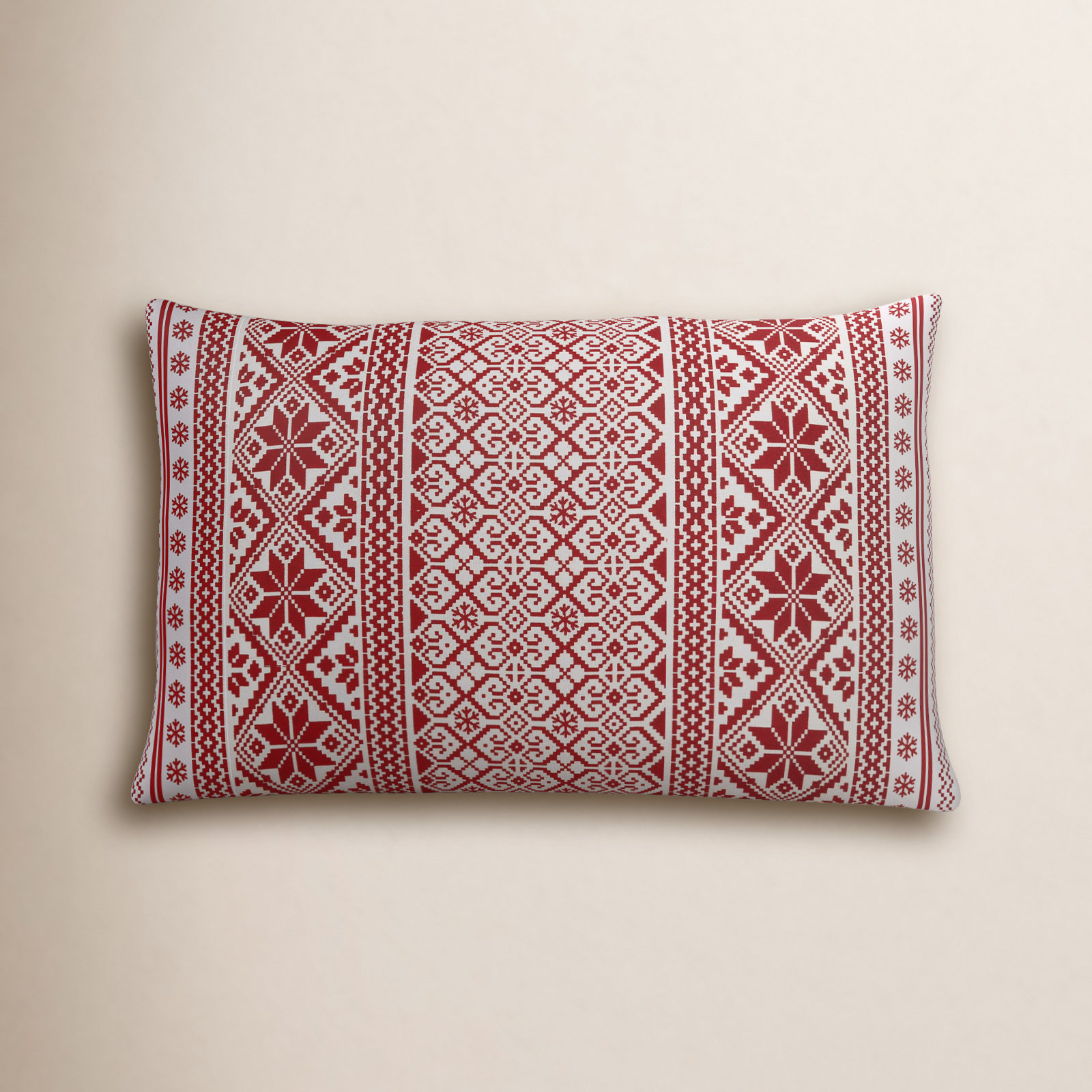 Glenroy 20" x 12" Cotton Throw Pillow, Down Blend