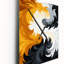 Horloge murale liquide sur fond abstrait-99636924