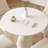 White Round Sintered Stone Dining table
