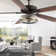 52"W Chesham 5 - Blade Standard Ceiling with Pull Chain and Light Kit Included
