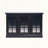 Black 45 Storage Cabinet with Mirrored Doors-1261214393