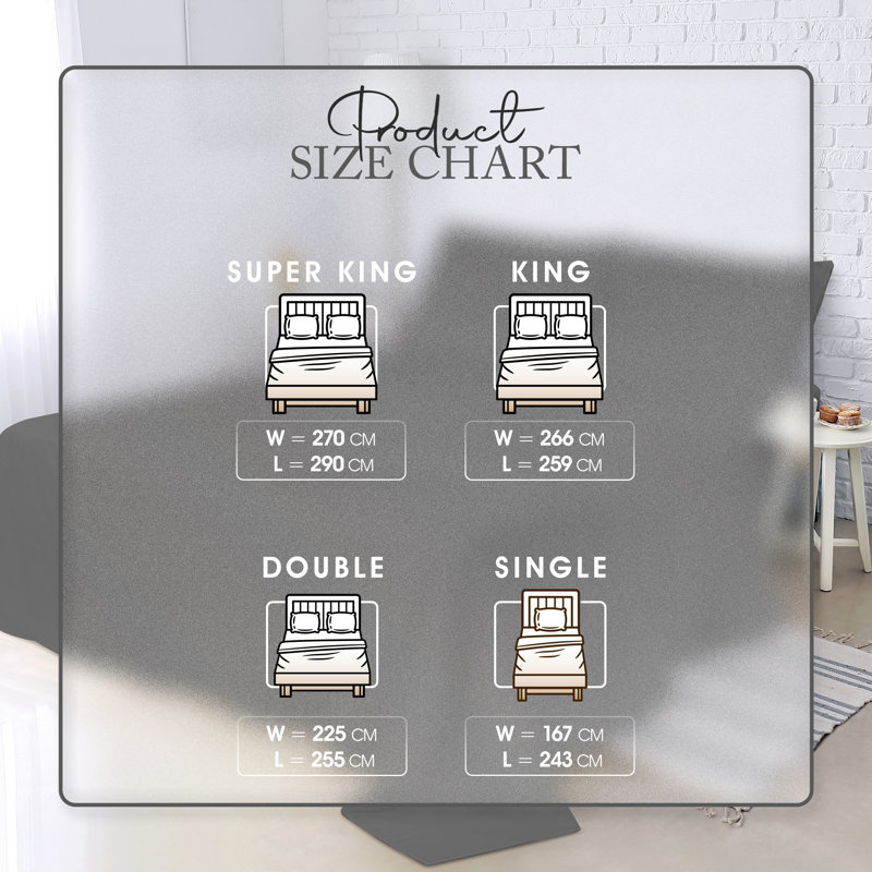 Flat Sheet, Super King, Grey