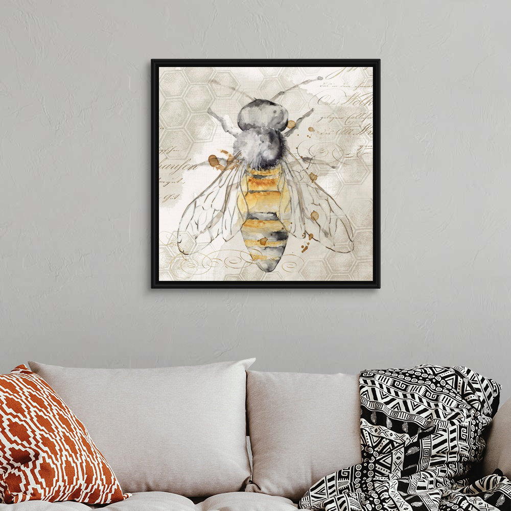 " Queen Bee II " by Eva Watts Painting Print August Grove® 