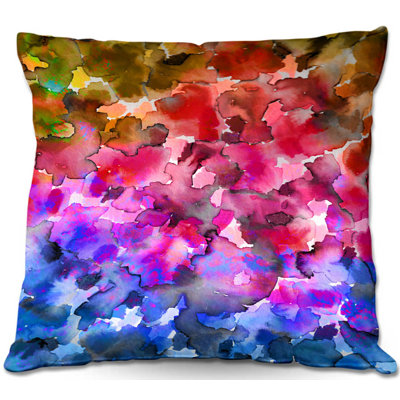 Couch Floral Color I Throw Pillow