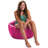 Bean Bag Chair Round Structured Seat for Toddlers and Kids, Comfy Chair for Gaming, Reading, and Watching TV, 100in Round Classic Chair, Multiple Colors and Fabrics-1193668408
