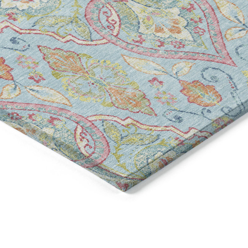 Machine Washable Indoor/Outdoor Husby ACN2207 Bohemian Rug, Rectangle 1'8" x 2'6"