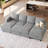 Anjana Chenille Storage Sofa Modular Sectional Sofa Bed With Removable Cushion Cover-1104095944