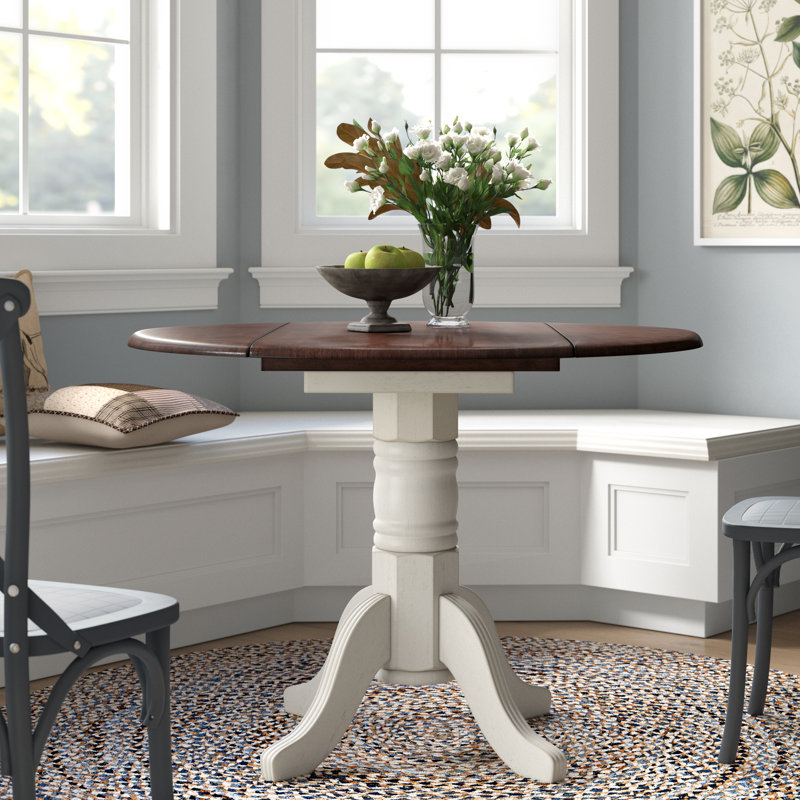 Azizi Extendable Solid Wood Dining Table, White