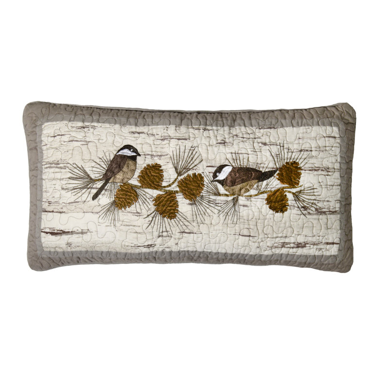 Coussin en coton brodé matelassé Donna