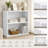 Modern 2-Shelf Bookcase, Open Wooden Storage Small Space Organizer for Bedroom, Nursery, Playroom, Home Office & Living Room - White-124322799