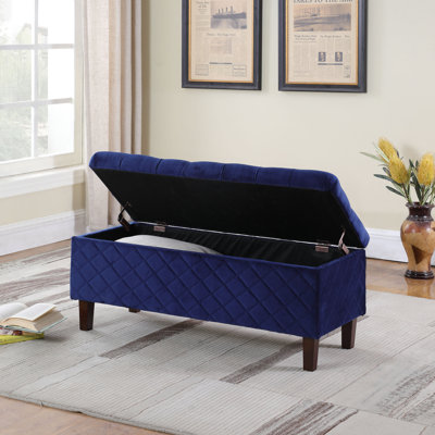 Canaan Polyester Blend Upholstered Storage Bench