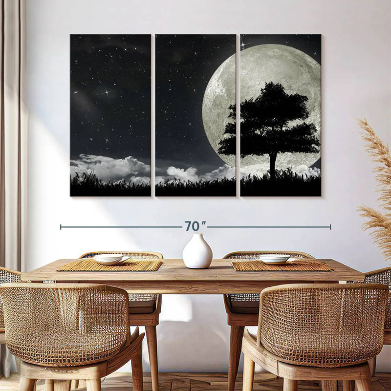 Oberle Tree In Moonlight, 36" H x 57" W