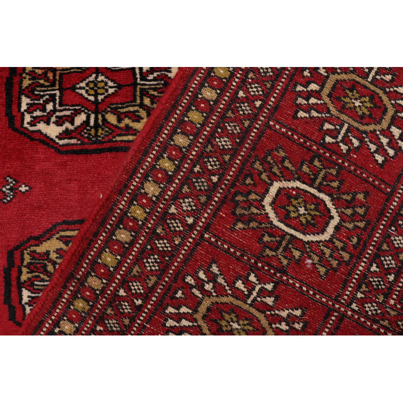 Tapis rouge rectangulaire unique de 3 pi 11 po x 5 pi 9 po Righley