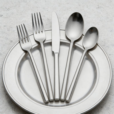 40-Piece Forged Stainless Steel Flatware Set For 8