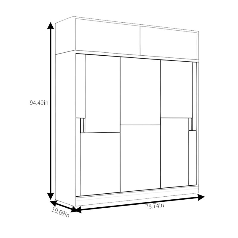 Tifany, 94" H x 79" W x 20" D