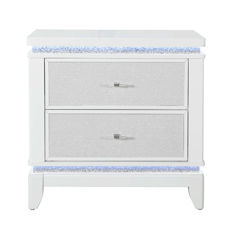 Adalid Nightstand with Cooler,USB and Speaker
