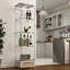 Vitrine à assemblage rapide avec tiroir, idéale pour mettre en valeur des objets de collection, des bouteilles de vin et plus, unité de rangement multifonctionnelle pour toute pièce-2122171289