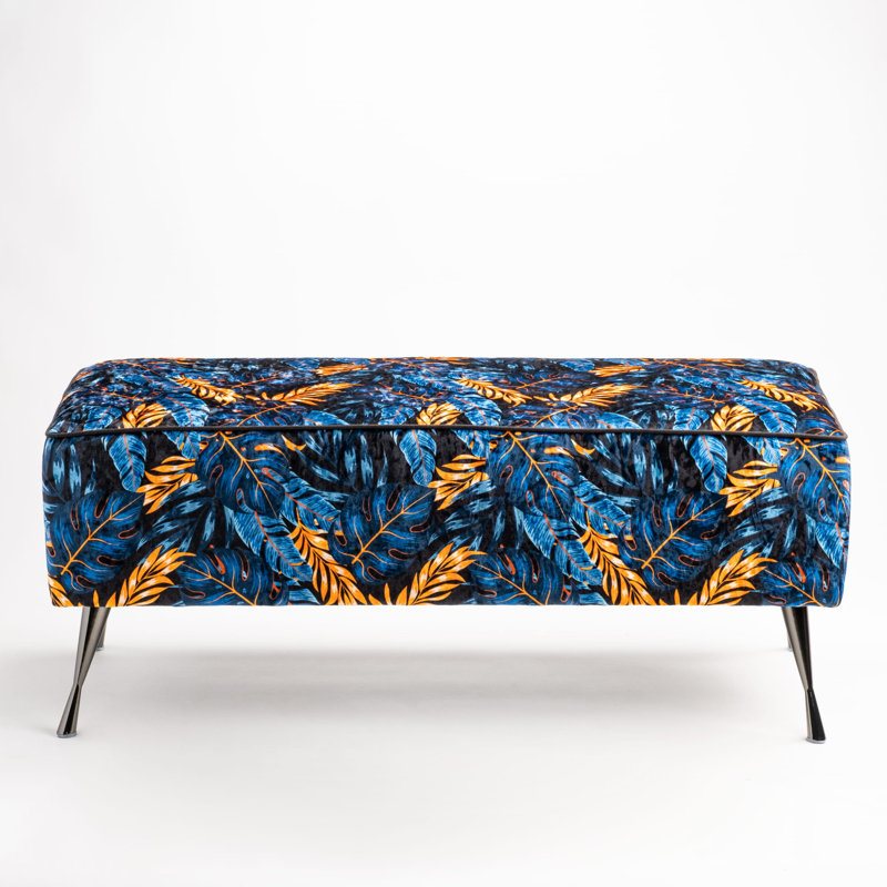 Allenport Velvet Upholstered Bench, H40 x W100 x D30cm