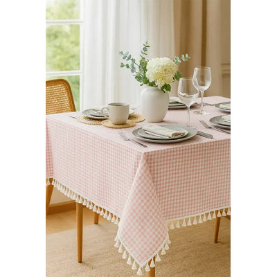 Nappe carrée en mélange de coton