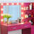Vanity Desk With Mirror And Lights, 46.4In Dressing Table In Rose Pink, 2 Large Drawers & Vertical Organizer, 3 Level Dresser, Lighting Modes Adjustable Brightness For Bedroom Pink Enchanting-317035598