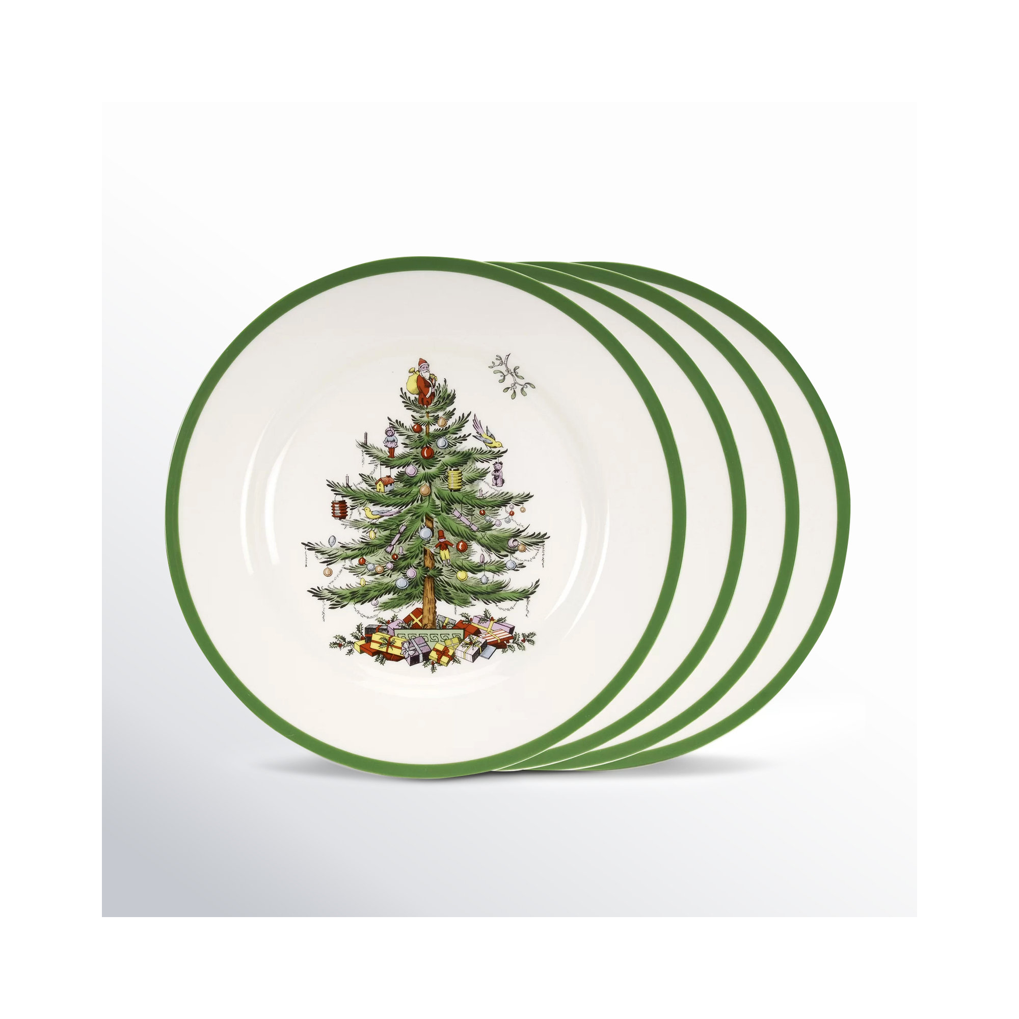 Spode Christmas Tree Dinner Plates