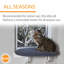 Lit chauffant pour chat ovale
