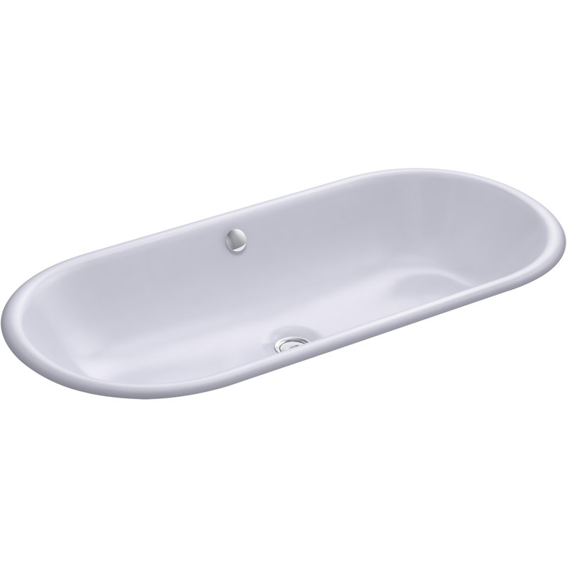 Iron Plains Capsule Drop-in/under-mount Bathroom Sink, Lavender Gray