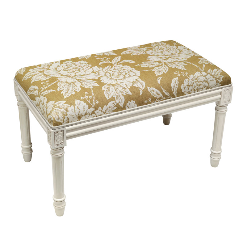 Banc rembourré Kamari, Tan Floral 4