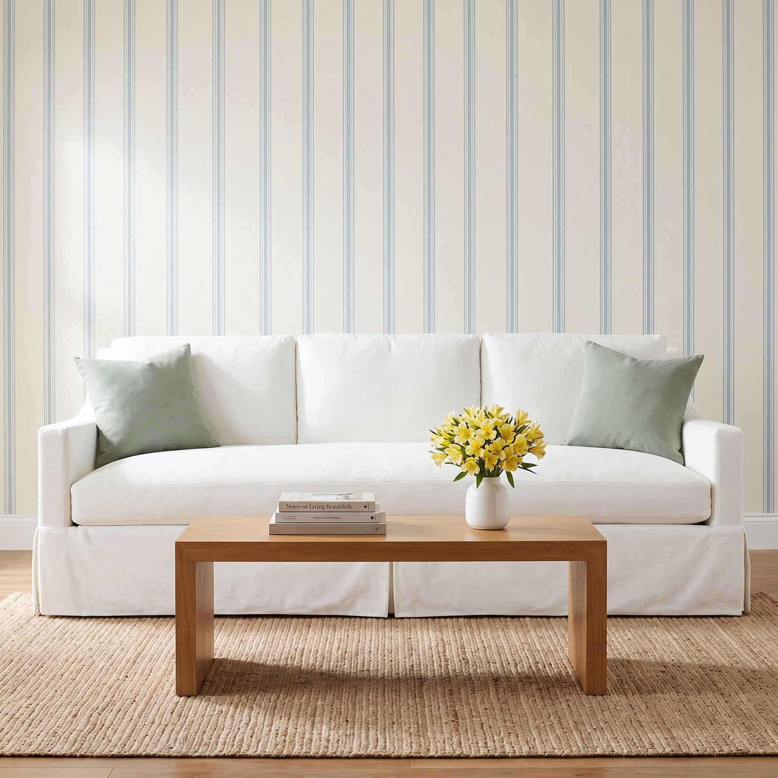 Albion 89" Sofa, Cream Chenille 1345-002
