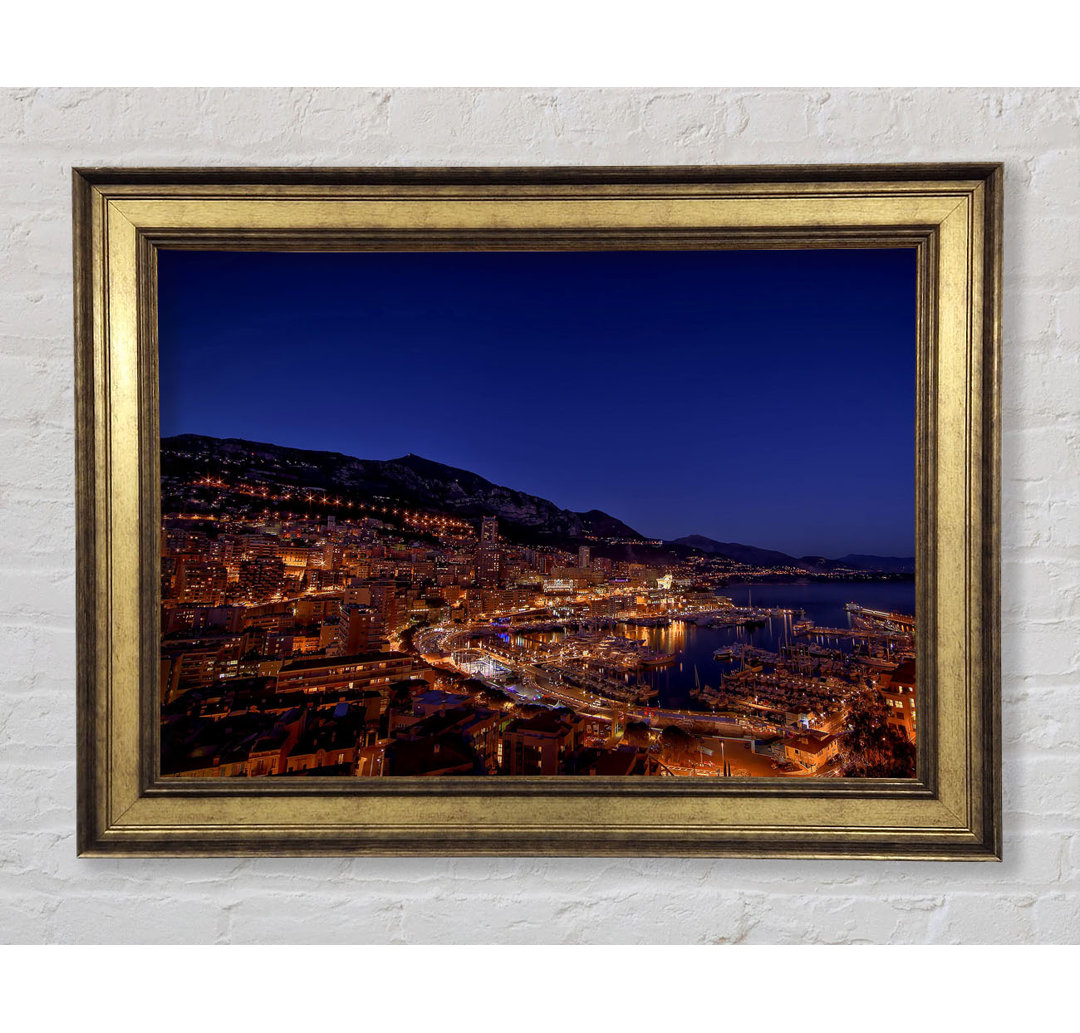 Monte Carlo Night Lights - Druck